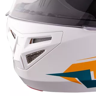 W-TEC Vexamo PI Graphic Klapphelm mit Pinlock - White Graphic