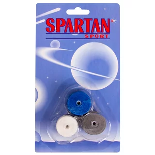 Tenisová omotávka Spartan Signal Grip 0,5mm 3 ks - bílo-šedo-modrá
