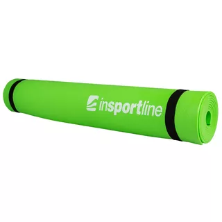 Mata do ćwiczeń fitness inSPORTline EVA 173x60x0,4 cm - Odblaskowy zielony