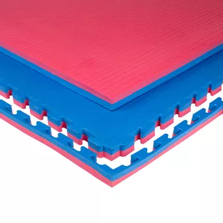 Tatami Puzzle Mat inSPORTline Malmeida 100 x 100 x 4 cm - Red-Blue