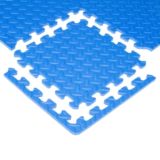Puzzle mat inSPORTline Famkin (12 tiles, 18 edges) - Blue