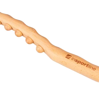 Drewniany kij z wypustkami do masażu inSPORTline Jarosa 200