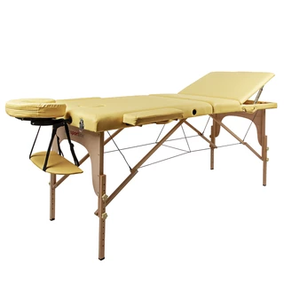 Massage Table inSPORTline Japane 3-Piece Wooden - Gold