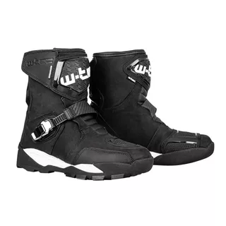 W-TEC Grimster Motorradschuhe - schwarz