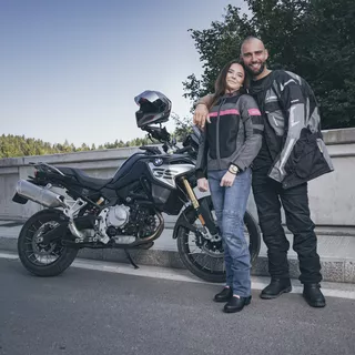 Dámske moto jeansy W-TEC GoralCE - 2. akosť - modrá