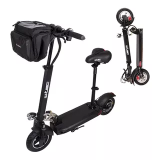 E-Scooter W-TEC Tenmark II w/ Seat & Handlebar Bag - Black