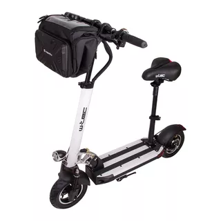 W-TEC Tenmark II Elektroroller mit Sitz und Lenkertasche - weiß