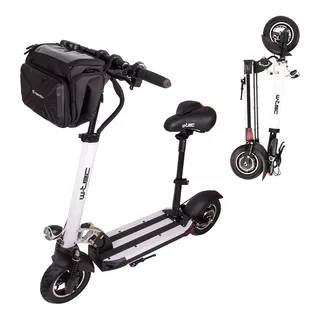 W-TEC Tenmark II Elektroroller mit Sitz und Lenkertasche