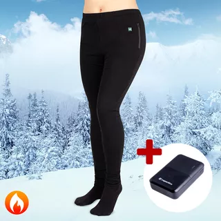 Női fűthető nadrág W-TEC Insupants Lady 10 000 mAh powerbankkal - fekete