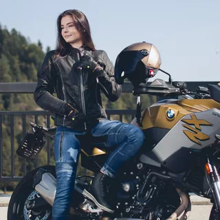 Dámské moto jeansy W-TEC Ekscita - modrá, 28