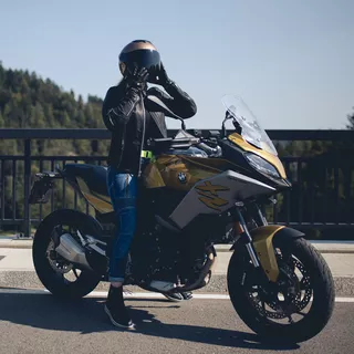 Dámske kožené moto rukavice W-TEC Perchta