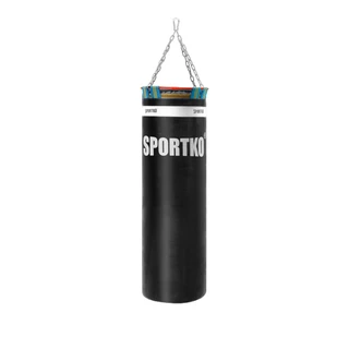 Boxovací pytel SportKO Elite MP22 35x110cm / 40 kg - černá - černá
