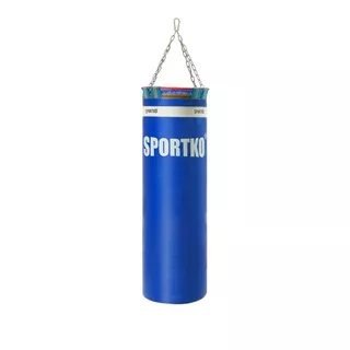 Boxovací pytel SportKO Elite MP22 35x110cm / 40 kg - černá - modrá