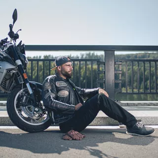 Skórzane rękawice motocyklowe W-TEC Dahmer