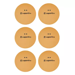 Table Tennis Balls inSPORTline Elisenda S2 – 6 Pcs. - Orange