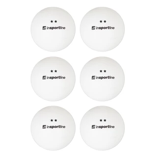 inSPORTline Elisenda S2 6ks Tischtennisbälle - weiß