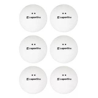 Table Tennis Balls inSPORTline Elisenda S2 – 6 Pcs. - White