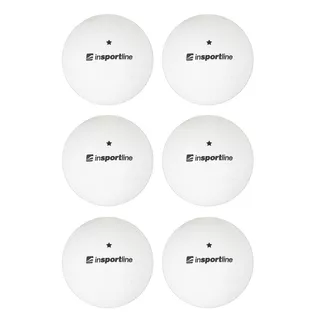 Table Tennis Balls inSPORTline Elisenda S1 – 6 Pcs. - White - White