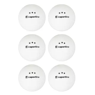 Table Tennis Balls inSPORTline Elisenda S3 – 6 Pcs. - White