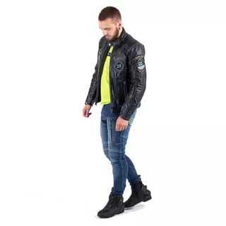 Leather Motorcycle Jacket W-TEC Losial - S