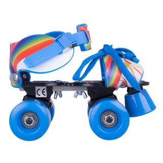 Nastaviteľné detské kolieskové korčule WORKER Garcetti - Rainbow - Rainbow