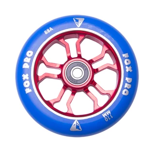 Spare Wheel for Scooter FOX PRO Raw 110 mm - Green-Black - Blue-Red