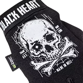 Motorcycle Gloves W-TEC Black Heart Web Skull - XXL