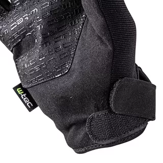 Motorcycle Gloves W-TEC Black Heart Piston Skull - Black