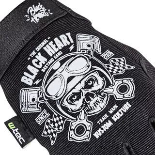 Moto rukavice W-TEC Black Heart Piston Skull - L