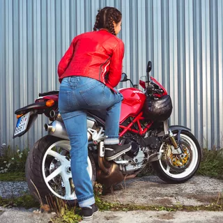 W-TEC Lustipa Damen Motorradjeans