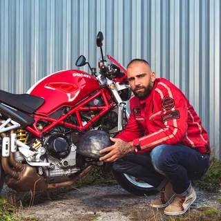 Męska kurtka motocyklowa W-TEC Patriot Red