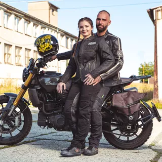 Dámská kožená moto bunda W-TEC Black Heart Raptura