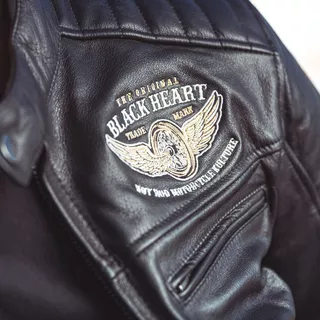 Pánská kožená bunda W-TEC Black Heart Wings Leather Jacket - 2.jakost