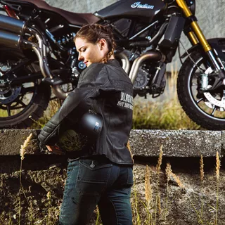 Dámská kožená moto bunda W-TEC Black Heart Raptura