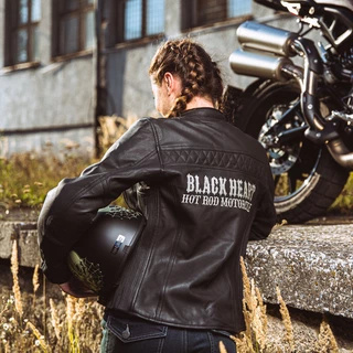 Dámska kožená moto bunda W-TEC Black Heart Raptura - čierna