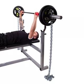 Súlyemelő lánc rúddal inSPORTline Chainbos Set 2x20 kg