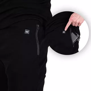 Pánské vyhřívané kalhoty W-TEC Insupants - černá, XL