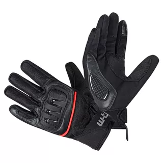 Motorcycle Gloves W-TEC Airomax - Black-Red Line