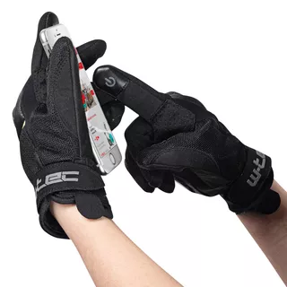 Motorcycle Gloves W-TEC Airomax - Black-Red Line