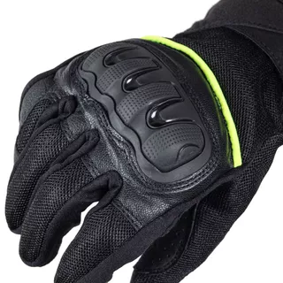 Moto rukavice W-TEC Airomax - Black-Fluo Line