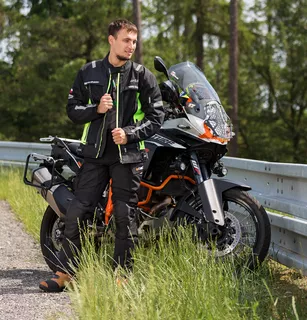 Męskie spodnie motocyklowe softshell W-TEC Erkalis GS-1729 - OUTLET