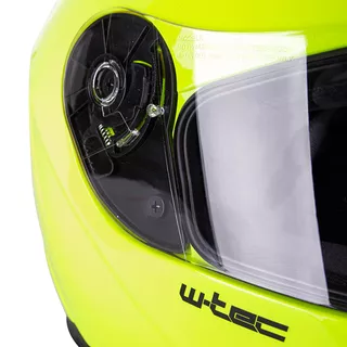 Integral Motorcycle Helmet W-TEC V158 - Fluo Yellow, XS (53-54)