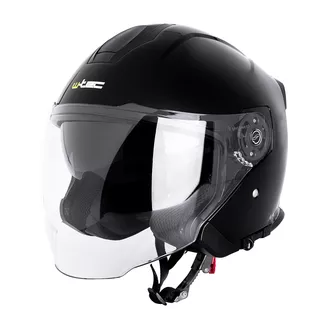 Kask motocyklowy otwarty W-TEC V586 NV z blendą - Czarny