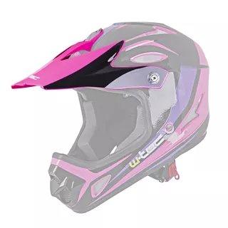 Replacement Peak for W-TEC FS-605 Helmet - Yellow Graphic - Extinction Pink