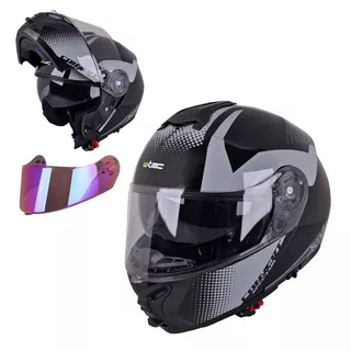 Výklopná moto přilba W-TEC FS-907 P/J - Gunmetal Antracite