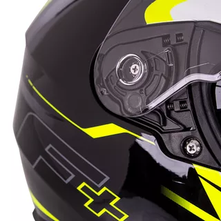 Kask motocyklowy zamknięty z blendą W-TEC FS-816 Black-Fluo Yellow