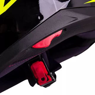 Moto prilba W-TEC FS-816 Black-Fluo Yellow - XS (53-54)