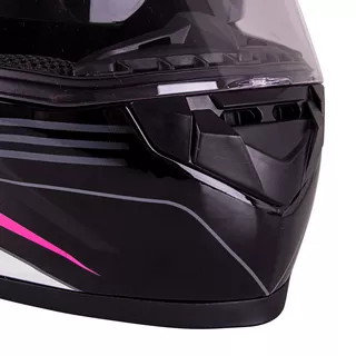 Motorcycle Helmet W-TEC FS-816 Black Fuchsia