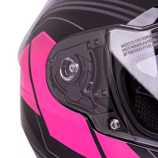 Motorcycle Helmet W-TEC FS-816 Black Fuchsia