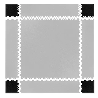 Corner Pieces for Puzzle Mat inSPORTline Simple Black – 4 Pcs.
